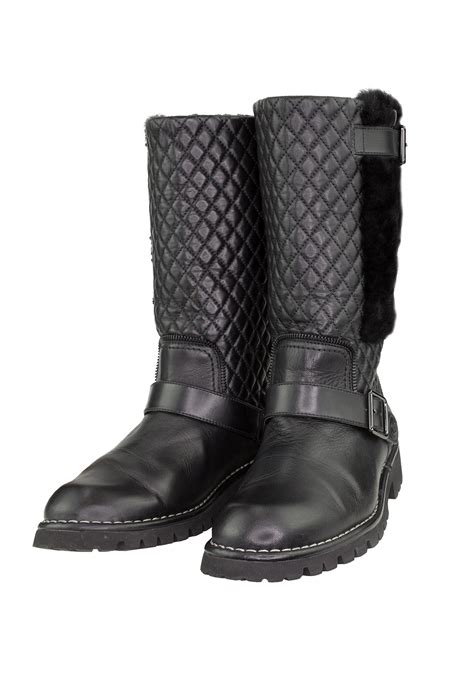 chanel motorcycle boots price|knee high Chanel boots.